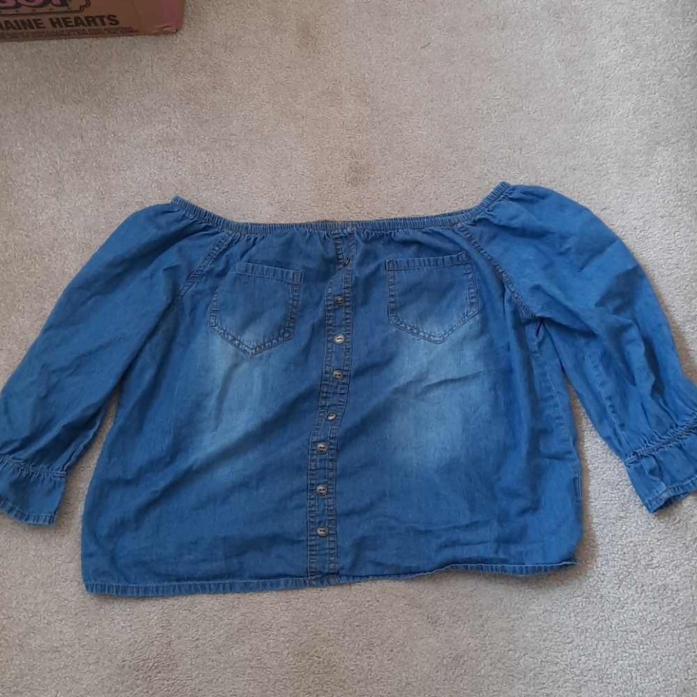 Denim blouse